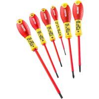Britool E160910B Insulated PH and Slotted Screwdriver Set, 1.8cm x 3.6cm x 1cm, 6 Pcs