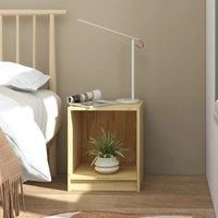 Bedside Cabinet 35.5x33.5x41.5 cm Solid Pinewood