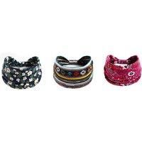Bohemian Yoga Headbands - 3 Pack! - Black