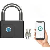 CDOK P70 Tuya Bluetooth Smart Padlock, Heavy Duty Padlock for Warehouse, IP65 Waterproof, Built-in Rechargeable Aluminum Battery