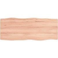 Table Top Light Brown 100x40x(2-4)cm Treated Solid Wood Live Edge