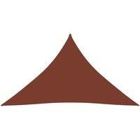Sunshade Sail Oxford Fabric Triangular 4x4x5.8 m Terracotta
