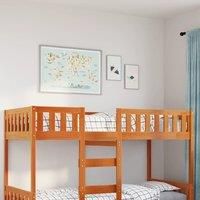Children's Bed without Mattress Wax Brown 90x200 cm Solid Wood Pine