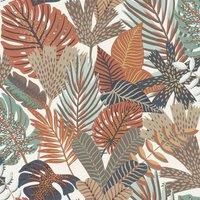 Muriva Ltd Muriva Khasi Jungle White Wallpaper, White