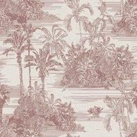 Muriva Ltd Muriva Tropical Toile Red Wallpaper, Red