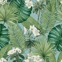 Muriva Eden Wallpaper Collection Isla Leaf Tropical Floral