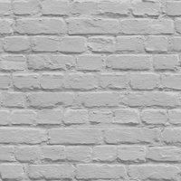 Brick Effect Grey Silver Smooth Metallic Shimmer Painted Effect Wallpaper