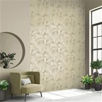 Muriva Llana Leaf Wallpaper, Cream & Pearl