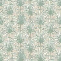 Muriva Ltd Muriva Retro Leaf Natural Wallpaper, Cream