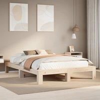 Bed Frame without Mattress 160x200 cm Solid Wood Pine