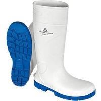 Delta Plus Kemis S4 CI SRC Safety Wellington Boots - Slip Resistant - Color: White-Blue - Size: 10