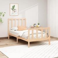 Bed Frame Solid Wood Pine 90x200 cm
