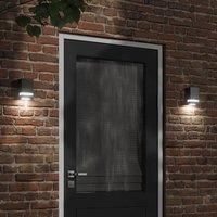 Outdoor Wall Lights 2pcs Black Stainless Steel