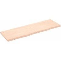 Wall Shelf 160x50x(2-4) cm Untreated Solid Wood Oak