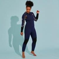 Womens Sea Walking Wetsuit Superstrech Neoprene 4/3 Blue