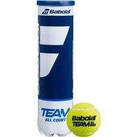 Babolat Team All COURT x 4 Balls, Unisex, Adults, Yellow (Black), One Size