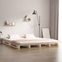 Pallet Bed 135x190 cm Double Wood Pine