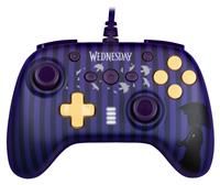 Konix Wednesday Wired Controller für Nintendo Switch, Switch OLED und PC - Vibrationsfunktion - Rutschfeste Griffe - 3 m Kabel - Violett und Schwarz