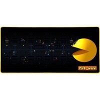 Konix Pac-Man Gaming Mouse Pad XXL 90 x 46 cm - Non-Slip Rubber Base - Black and Yellow