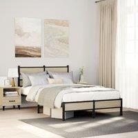 Bed Frame without Mattress Sonoma Oak 120x190 cm Small Double Engineered Wood