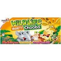 Wildlife Choobs Strawberry, Raspberry and Apricot Flavour Yogurt Tubes 6 x 37g