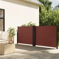 Retractable Side Awning Brown 120x600 cm