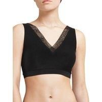 Chantelle SoftStretch Bralette V Neck Lace Padded Bra Stretch Seamless Lingerie