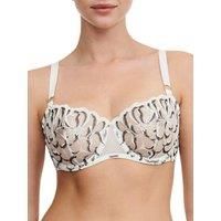 Chantelle Fleurs Bra Half Cup Balcony Plunge Bras Embroidered Floral Lingerie