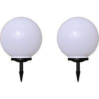 Outdoor Pathway Lamps 2 pcs LED 40 cm with Ground Spike