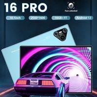 2025 New 16 Pro Global Version Tablet 10.1HD 10000mAh Android 4G 5G Dual SIM WIFI Tab Snapdragon 870 GPS Tab For Kids Tablets PC