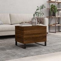 Coffee Table Brown Oak 60x44.5x45 cm Engineered Wood