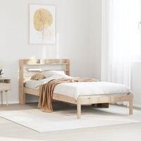 Bed Frame without Mattress 100x200 cm Solid Wood Pine