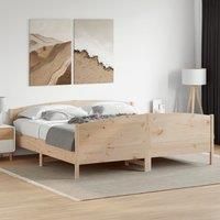 Bed Frame without Mattress 180x200 cm Super King Solid Wood Pine
