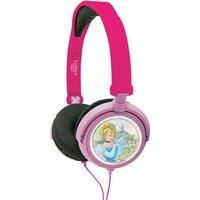 Lexibook Disney Princess Rapunzel Stereo Headphone, kids safe, foldable and adjustable, pink/black, HP010DP