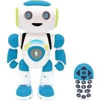 LEXIBOOK ROB20EN Powerman Jr. Smart Interactive Reads in The Mind-Toy for Kids-Dances, Plays Music, Animal Quiz, STEM Programmable, Remote Control Boy Robot-Green/Blue