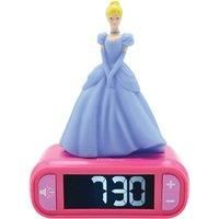 LEXIBOOK Digital Alarm Kids with Night Light Snooze, Childrens Clock, Luminous Disney Princess, Pink Colour