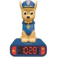 LEXIBOOK RL800PA Paw Patrol Digital Alarm Night Light-Snooze Function-Dog Sound Effects-for Children/Kids-Luminous Clock with Chase, Blue/Red