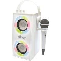 Lexibook iParty Bluetooth Speaker Kids Portable Karaoke Machine White - BTP180Z