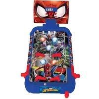 Lexibook JG610SP- Spider-Man Electronic Table Pinball Machine, Action Game and Reflection for Kids and Families, LCD Display, Light and Sound Effects, Blue/Red