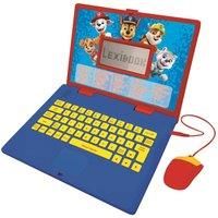 Lexibook JC598PAi3 Paw Patrol-Educational and Bilingual Laptop French/English-Toy for Child Kid (Boys & Girls) 124 Activities, Learn Play Games and Music with Chase Marshall-Red/Blue