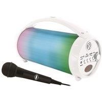 LEXIBOOK IPARTY BLUETOOTH TWS SPEAKER WITH LIGHTS & MIC 1200MAH WHITE - BTP585Z