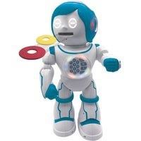 LEXIBOOK ROB90EN Powerman Kid-Educational and Bilingual English/Spanish Robot-Walking Talking Dancing Toy-STEM Programmable Creating Stories-Quizzes Shooting Discs
