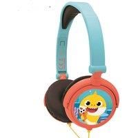 LEXIBOOK HP015BS Baby Shark Nickelodeon-Stereo Headphone, Kids Safe Volume, Foldable and Adjustable, Blue/Orange