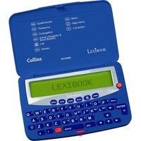 LEXIBOOK DC753EN Collins English Dictionary, 13th Edition-Electronic Pocket Spellchecker, Thesaurus, Crossword, Conjugation, Anagram Solver, Words Games, with Battery, Blue/White