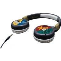 Lexibook Kid Safe 2-in-1 Bluetooth Wireless & Wired Foldable Headphones with Mic