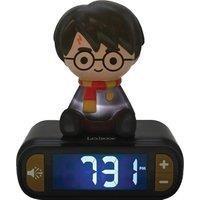 LEXIBOOK RL800HP Digital Alarm Kids with Night Light Snooze, Childrens Clock, Luminous Harry Potter, Black Colour