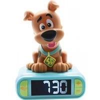 LEXIBOOK Digital Alarm Kids with Night Light Snooze, Childrens Clock, Luminous Scooby-Doo, Blue Colour