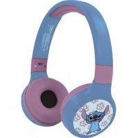 Lexibook - Disney Stitch - 2-in-1 Bluetooth & Wired Headphones with microphone and control button, Foldable and Ajustable, Long lasting rechargeable battery, HPBT010D