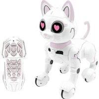 Lexibook - Power Kitty® - Remote Control Robot Cat, Programmable Smart Robot, Light, Sound, White/Pink - KITTY01