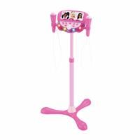 Lexibook, Barbie, Luminous speaker on stand for children, musical game, adjustable height, light effects, 2 microphones included, MP3 socket, Aux-in socket, Pink, S160BB